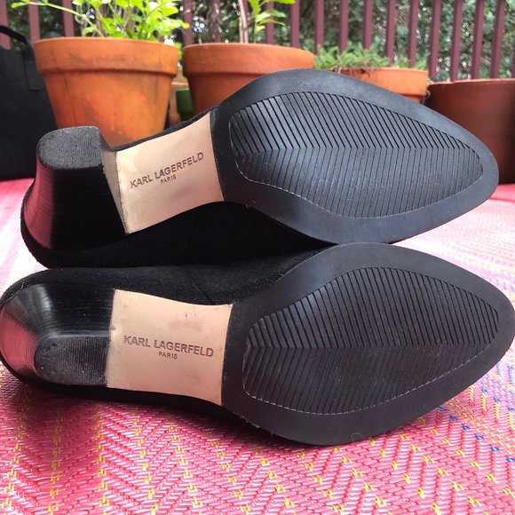 Karl Lagerfeld Suede Booties Size 7.5 - Picture 7 of 16